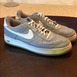Nike Air Force 1 Low sz 15, Gray/White